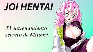 JOI hentai con Mitsuri. Super Group-sex.