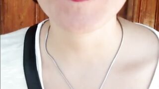 This honey surprised me going for a walk! (after I came in her mouth)