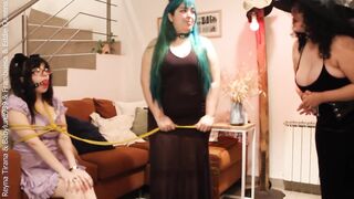 3 Witches (one of 'em Preggy) Use Me and Costume Me as a Maid to Summon the Devil