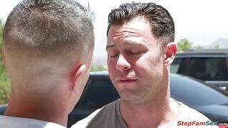 Stepdaughter Mackenzie Mace likes to be naked ifo her stepdad all the time.This time the teen wants his friend to screw her right in front of him