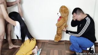 My boyfriend arrived from abroad and found me with the neighbor.