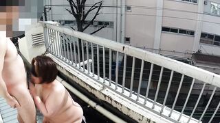 【オフパコ】【人生終了】ベランダでめっちゃ締まりのいい人間オナホールと撮ったハメ撮り【フェラ】(撮影日：2025/12/21)【2025-No79】カメラC