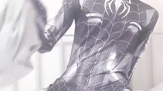 Sexy homosexual teen masturbates like Spider-Dude
