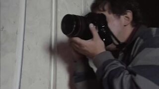 2 Bitches Share an Italian Cock in a Nightclub Among the People