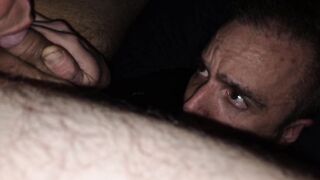 Self sucking and rimmed aid- Strained sloppy jock