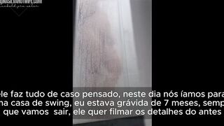 Pregnant Married Woman Sucks and Bangs with a Gifted Chap in the Swing House