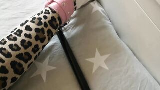 worthy girl cums hard from being spanked -- loud, intense, trembling orgasm