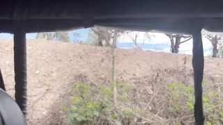 Outdoor lesbian sex after a dose of adrenaline.