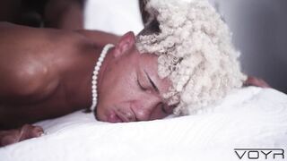 VOYR - Elijah Gets Pounded In Multiple Positions By Rhyheim Shabazz, Marlon Costa & Will On The Bed