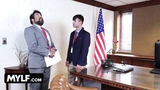 Beefy Politician Monica Minx Uses Her Assistant To Get What She Actually Desires