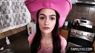 Sexually excited Stepdaughter Takes Weenie Riding Lessons From Stepdad