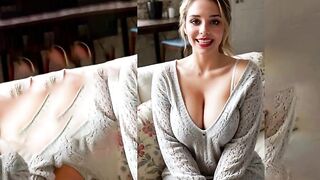 Glamorous Golden-haired - HOT Playboy with Big Bazookas (AI Generated) not a real person