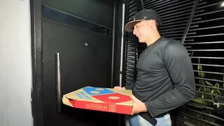 two Glamorous Colombian Girls Order Pizza Delivery. They Pay for the Service with a 3-some Bang!