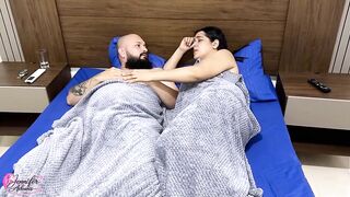 My boyfriend wakes up by movements in daybed and he decides to please me with a better fuck than his friend's (Part 2)