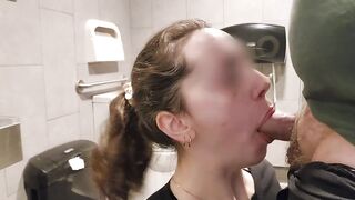 She Couldn't Wait To Get Home So We Drilled In A Public Washroom