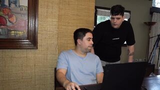 My friend fucked my wife's twat while I was working... next to 'em!