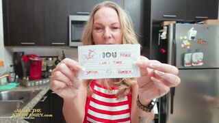 Mature MILF StepMom Gives Into Stepson And Rubs Vagina As He Requested!