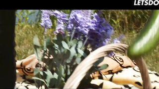 Vehement Lesbian Makeout & Fingering in the Forest - A ANGEL KNOWS