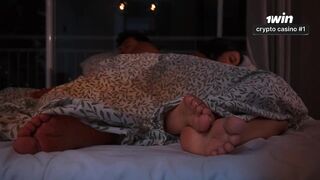 He shares a bed with his stepsister and gives her a immodest creampie - Sofi Becker