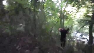 PART ONE I go out to explore nature I find a male and ask him to bang my butt and this chab gives me a great fuck and his load tastes alluring