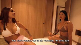 I can't believe my STEPMOM eats my girlfriends pussy and then cums on my jock! Abella olsen Salome gil