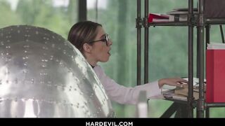 Secretarial Seduction: Safira's Cocky threesome with two Clients Unleashes Wild Joy and Double Penetration in an Office Fantasy Experience