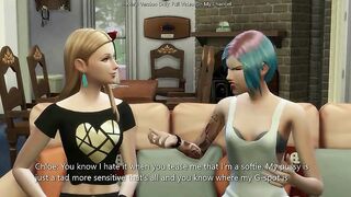 Rachel Bang Chloe On The Couch - sims 4 - 3D Anime