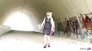 Big natural saggy Titties Cougar Step-Mama tempt to Hard Risky Outdoor Fuck by Chunky Knob Male