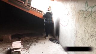 Slutty Wife Luna Takes Intense Anal in Abandoned House - Outdoor POV Real Couple