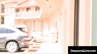 Airline Hostess Deauxma Mounts Big Bulky Shlong in Old Motel!