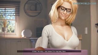 Cheating Wife Chloe letting her Husband's BBC Boss to Stretch out Her Holes