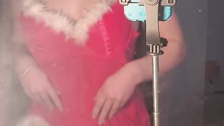 Hot Brunette PAWG in Red Lingerie enjoys Solo Female Masturbation - My first Clip