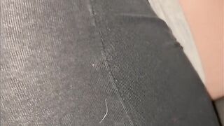 Lustful wife wearing yoga pants gets folded like a pretzel and fucked