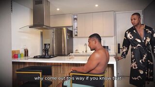 A bored beauty found just what she needed: two big black cocks in her booty during an interracial 3some