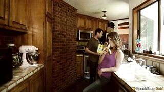 SPANKBANG GOLD - Lustful Kristen Scott Sneaks Onto Stepdad's Big Cock for Forbidden Ride