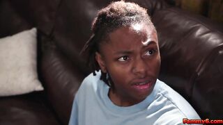 Excited stepmom makes stepson acquiesce to fuck her