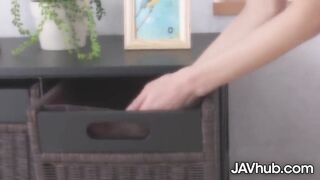 Erina Takigawa Gets Caught Playing With her Pussy by Boss