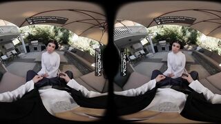 VR Conk: Curvy Brunette Princess Leia Rides a Knob To Creampie in Cosplay Parody - VR Porn