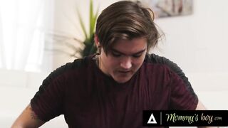 MAMA'S BOY - Danielle Renae Teases Stepson Tyler Cruise With No Panties And Big Melons Pop-Out Bang