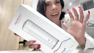 Trans Doesn't Stop Squirting While His Schlong Is Being Sucked By A Toy - Marine laveau