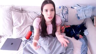 The stepdaughter wanted an iPhone, but got a snatch creampie