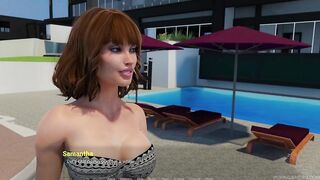 In advance of My Husband Comes Back...- Cheating Wife Entreats for It by the Pool!- Away From Home- Hawt Scene #1- Vatosgames- by Porngame4u