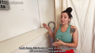 My Neighbor Called for Help, I Ended up Fucking Her Hard and Cumming on Her Face