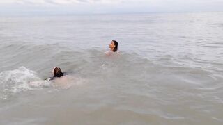 Climbing with two and asking 'em to suck my cum.
