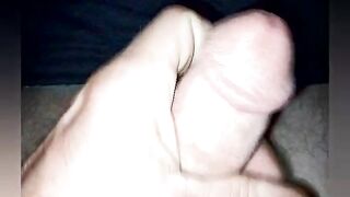 Massage pressure builds to Implacable semen flow