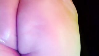 Oiled Butt Shaking with Slow Motion Strobe Lights Ripple