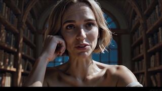 We Are Alone In This Library And My Concupiscent Stepsister Has Her Needs - Busty Golden-haired Gets Anal Pounded And Creampied Behind The Shelves - ATKINS HEAVEN [AI]