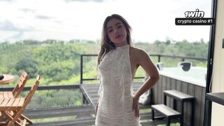 Nice-looking Colombian teen VS Big cock! Nath Gomez7