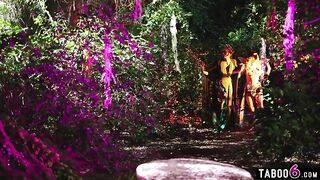 Futa hybrid elves screw lost backpacker Ameena Green together