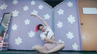 Yoga Beginner Livestream Latin honey Flashing Nip Slip